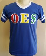 OES V Neck Striped Tee